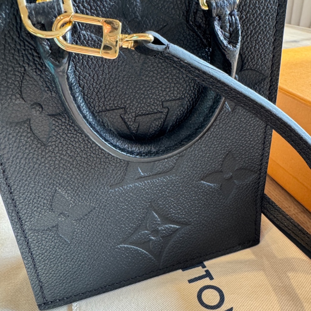Louis Vuitton Black Empreinte Petit Sac Plat - Picture 3 of 9
